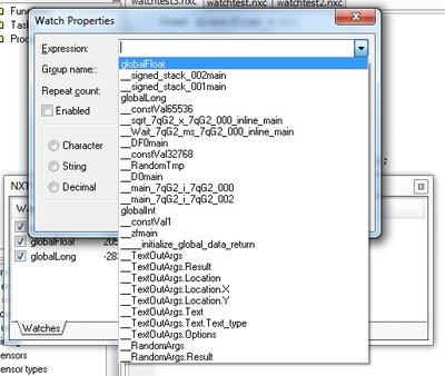 watch5.jpg (73.28 KiB) Viewed 18874 times Watch properties dialog with drop down list of variables